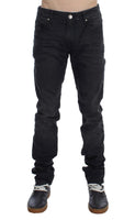 ACHT Gray Cotton Skinny Slim Fit Jeans - Size W34