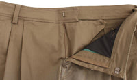 GF Ferre Green Cotton Stretch Comfort Fit Pants - Size IT48-M