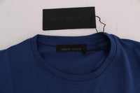 Frankie Morello Blue Cotton Maison T-Shirt - Size M