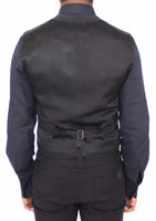 Dolce & Gabbana Black Cotton Viscose Dress Vest Blazer - Size IT44-XS