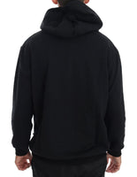 Daniele Alessandrini Black Gym Casual Hooded Cotton Sweater - Size S