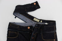 ACHT Blue Cotton Regular Straight Fit Jeans - Size W34