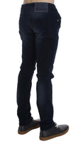 ACHT Blue Wash Cotton Stretch Slim Fit Jeans - Size W34