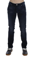 ACHT Blue Wash Cotton Stretch Slim Fit Jeans - Size W34