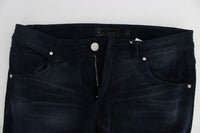 ACHT Blue Wash Cotton Stretch Slim Fit Jeans - Size W34