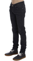 ACHT Gray Cotton Stretch Slim Fit Jeans - Size W34