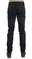 ACHT Gray Cotton Stretch Slim Fit Jeans - Size W34