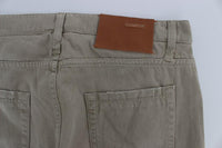 ACHT Beige Cotton Patchwork Jeans - Size W34