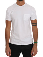 Daniele Alessandrini White Cotton Crewneck T-Shirt - Size L