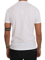 Daniele Alessandrini White Cotton Crewneck T-Shirt - Size L