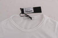 Daniele Alessandrini White Cotton Crewneck T-Shirt - Size L