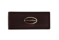 Dolce & Gabbana Bordeaux Leather Magnet Money Clip - One Size