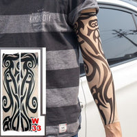 1pc Hot Sale Tattoo Sleeve  Styles Elastic Fake 100%nylon Arm Stocking Beloved Girl Buddha Wolf Dragon Design Halloween Cool Men