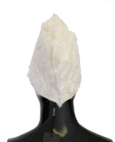 Dolce & Gabbana White Xiangao Lamb Fur Beanie - Size 56-CM-XS