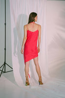 AKOSEE - Original Ladder of Love Short Dress in Pink Red