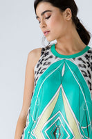 CONQUISTA FASHION - Original Animal Print Sleeveless Dress