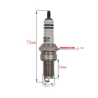 SHOP3876010 STORE - Original 4pcs/Lot Motorcycle Iridium Spark Plug D8TC for D8RTI  DPR8EIX-9 DPR8EA-9 DR8EIX DR8EA DR8EGP IX24 IX24B X24esrz-U  R6G A6GC