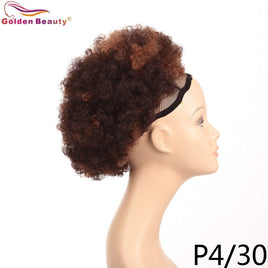 10inch Short Curly Synthetic Hair Chignon Postiche Chignon With Two Plastic Combs Ponytail Buns for Women Wedding Hair Puff