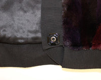 Dolce & Gabbana Purple MINK Fur Scarf Foulard Neck Wrap - One Size