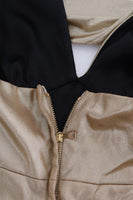 Pagliaccetto elasticizzato Dolce & Gabbana in seta dorata - IT40-S