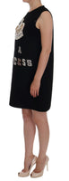 Dolce & Gabbana Black SONO UN PRINCESS Crystal Shift Dress - IT36-XS