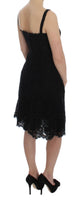 Dolce & Gabbana Black Lace Lace Shift Lunghezza del ginocchio - IT40-S