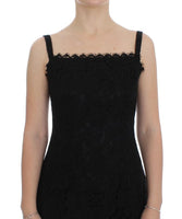 Dolce & Gabbana Black Lace Lace Shift Lunghezza del ginocchio - IT40-S