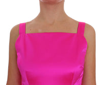 Dolce & Gabbana Abito da ballo lungo in fodero di seta rosa - IT40-S