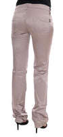 Costume National Beige Cotton Slim Fit Jeans - Size W28