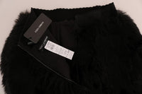 Dolce & Gabbana Black Mink Nutria Fur Mini Hot Pants - Size IT40-S