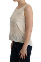 Costume National Beige Asymmetric Top Blouse - Size XXS