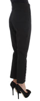 Pantalone Capri cropped in misto cotone nero Ermanno Scervino - IT40-S