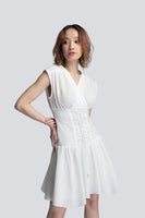 AKOSEE - Original Leah Corset Dress in White