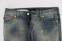 Jeans a vita bassa in cotone blu Cavalli - Taglia W26