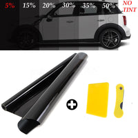 Uncut 300cm Car Side Window Tint Roll 5% VLT Auto Home Window Glass Summer Solar UV Protector Car Sticker Films