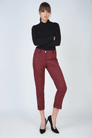 CONQUISTA FASHION - Original Cropped Tapered Pants With Turn Ups