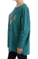 Maglione oversize in cotone verde Galliano - Taglia S