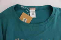 Maglione oversize in cotone verde Galliano - Taglia S