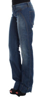 Jeans boot cut in cotone stretch Cavalli lavaggio blu - Taglia W28