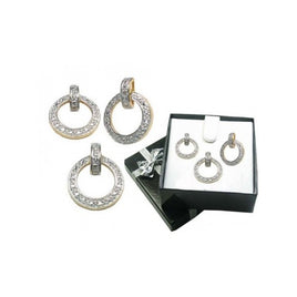 September pendant and silver earrings 925 lacquered GOLD