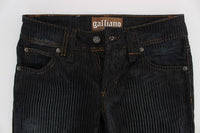 Jeans bootcut slim fit in cotone lavato blu Galliano - Taglia W29