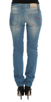 Jeans slim fit in misto cotone lavato blu Galliano - Taglia W30