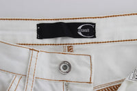 Jeans slim fit Cavalli in misto cotone bianco - Taglia W26