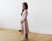 BLUSHFASHION - Original Pink Lace  Flower Girls Short Dress #5045