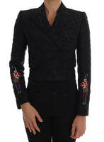 Giacca con blazer in broccato nero Dolce & Gabbana -42 m