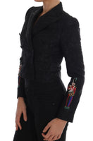 Giacca con blazer in broccato nero Dolce & Gabbana -42 m