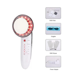 6 in 1 EMS Body Slimming Massager Ultrasonic LED Cavitation Galvanic Ultrasound Infrared Weight Lose Therapy Massager