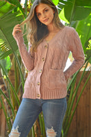 RIAH FASHION - Original Cable Sweater With Pockets