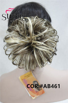 Original StrongBeauty Synthetic Ballet Hair Bun Extension Donut Chignon Hairpiece for Ponytail