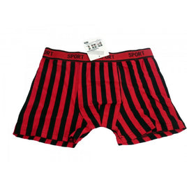 Boxer man in black striped - Milan - Size M/L